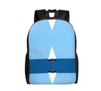DUYKIMQW Solitary Sail in the Waves Print Sac à dos de voyage élégant, joli sac à dos pour ordinateur portable avec motif imprimé sur le devant, Voilier de mer, Taille unique
