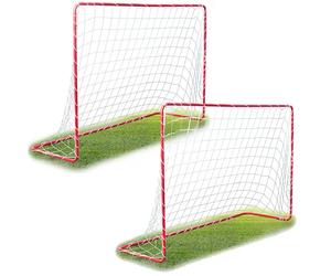 Duża bramka do piłki nożnej zestaw 2 sztuki Neo-Sport 183 x 122 x 61 cm