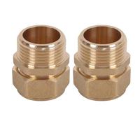 DUZEPA 2 raccords à compression 20 mm x 3/4 filetage mâle pour tuyau composite en aluminium, système de vissage pour tuyau composite multicouche, raccord de transition à compression