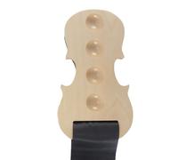 DUZEPA Butée de violoncelle en bois, plaque de antidérapante, ancrage à 4 positions avec sangle de chaise, protections de sol en bois pour violoncelle