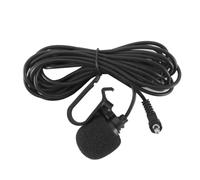 DUZEPA Microphone de voiture 3,5 mm, assemblage vocal HD, micro pour autoradio, unité principale de véhicule, radio stéréo externe compatible Bluetooth, 3 m