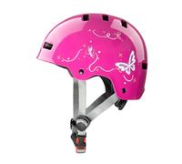 DUZSKJ Casque de vélo réglable pour Filles, Enfants en Bas âge et Adolescents, Casque de Protection pour Skateboard, vélo, Trottinette, Rollers et Cyclisme (Rose Rouge, M)