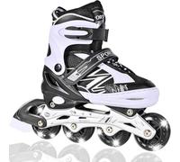 DUZSKJ Patins à roulettes alignés réglables pour Enfants garçons Filles | Réglables en 4 tailles