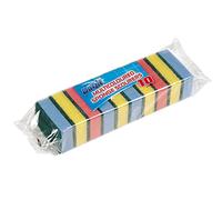 Duzzit® Lot de 10 éponges à récurer multicolores pour cuisine et salle de bain