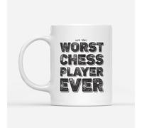 DV DESIGN 1 tasse Worst Chess Player Ever - Game Colleague Funny Joke Not The Fan Hobby Work Job Bad Birthday Men Women Travel Drinks Cup #82756