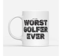 DV DESIGN 1 tasse « Worst Golfer Ever » - Golf Golfing Funny Joke Not The Sport Fan Hobby Work Job Bad Birthday Men Women Travel Drinks Cup #82743
