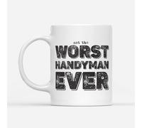 DV DESIGN 1 tasse « Worst Handyman Ever » - Trades Colleague Funny Joke Not The Fan Hobby Work Job Bad Birthday Men Women Travel Drinks Cup #82764