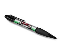 DV DESIGN Cardiff 83155 Stylo à bille noir - Motif dragon du Pays de Galles Grande-Bretagne Royaume-Uni Voyage Vacances Ville Drapeau d'anniversaire Bureau Étudiant Cadeau