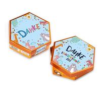 dv1285 Lot d'autocollants pour bisous chocolats - Éducateur animaux - Design coloré animaux sauvages - Préimprimé - Dos autocollant