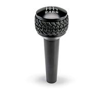 DV8 Offroad Pommeau de levier de vitesse manuel pour Wrangler JK 2007-2010 | Transmission à 6 vitesses | Construction en aluminium billette | Poignée de roulement de pneu en caoutchouc
