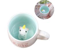 Dvagoent 400ml Mug Cafe 3d, Tasse Ceramique Convient Pour Le Bureau à Domicile (Poney A)