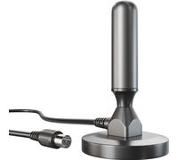 DVB-T2 HD/DVB-T TNT antenna for maximum digital reception with stable magnetic stand and 3 m cable for all DVB-T2/DVB-T DVB-T receivers-Massive version