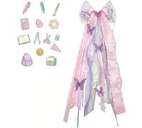 DvBCNMe Nœud pour sac d'école, 60 x 20 cm, décoration papillon, mini sac d'école, accessoire vierge, nœud festif pour emballage cadeau