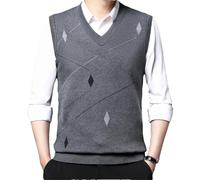 Dvbfufv Débardeur décontracté pour homme printemps et hiver épais chaud, Gris clair 9, M