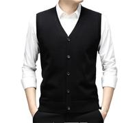 Dvbfufv Gilet de travail sans manches à simple boutonnage pour homme, 2, L