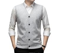 Dvbfufv Gilet de travail sans manches à simple boutonnage pour homme, 6, S