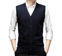 Dvbfufv Gilet de travail sans manches à simple boutonnage pour homme, 8, M