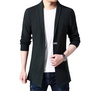 Dvbfufv Hommes Automne Longs Chandails Tricotés Vestes Hommes Couleur Unie Cardigan Pull