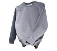 Dvbfufv Hommes Printemps Automne Tendance Casual Col Rond Manches Longues Pull, gris, S