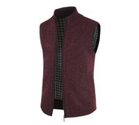 Dvbfufv Manteau chaud sans manches en tricot pour homme Printemps Hiver Mode Mode Casual Pull Gilet Veste, a, XS