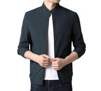 Dvbfufv Manteaux trench-coat décontracté tendance à fermeture éclair pour homme, 1, XS