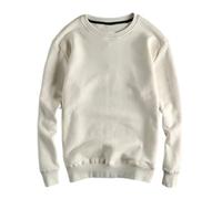 Dvbfufv Pull à capuche en polaire vintage américain pour homme, Beige, blanc, L