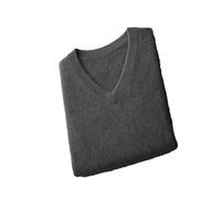 Dvbfufv Pull à col en V en laine mérinos pour homme Printemps Hiver Décontracté Cachemire Tricot Gilet sans manches Tops, 2, XS