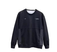Dvbfufv Pull d'hiver fin à col rond pour homme - Patchwork - Tendance - Polyvalent, simple et ample, Noir , XS