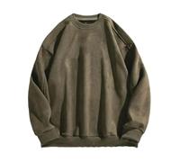 Dvbfufv Sweat-shirt à col rond pour homme Printemps Hiver Manches Longues Baggy Casual Tops, EN8, XS