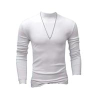 Dvbfufv T-shirt à manches longues et col montant pour homme, 7, XL