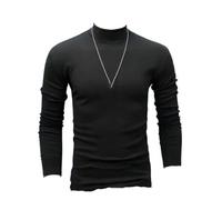 Dvbfufv T-shirt à manches longues et col montant pour homme, 9, XS
