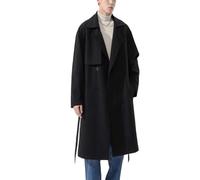 Dvbfufv Veste coréenne mi-longue pour homme, style britannique, décontracté, tendance, style britannique, Noir , M