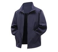 Dvbfufv Veste coupe-vent décontractée pour homme Col montant, bleu, M