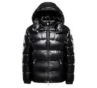 Dvbfufv Veste d'hiver en duvet pour homme à capuche chaude et épaisse, Noir , M