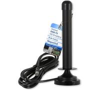 DVBT2 Antenna Compatible with Samsung,Xoro,SkyVison,Opticum,TechniSat,Freenet HD TV Reception Antenna (Strong DVB-T Receiving,DVB-T2,Magnetic Base,Coaxial Cable,3M) Black