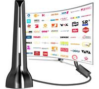 DVBT2 Antenne d'intérieur avec amplificateur Antenne TV numérique pour intérieur