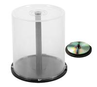 DVD Cake Box - 100 Disc Storage Case | Organisateur De Broche En Plastique Transparent Avec Couvercle | Porte-DVD Compact Pour Le? Logiciels, Les Films, La Collection De Musique, Les Disques De