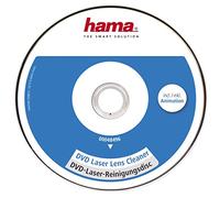 Hama DVD de nettoyage (pour tête de lecture laser, pour enlever la saleté dans les lecteurs de DVD, DVD de nettoyage au laser) Blanc/Bleu/Rouge
