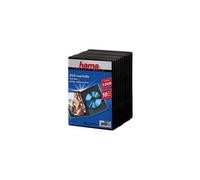 Hama Boîtier DVD Jewel avec feuille – Capacité 1 DVD – Noir – Pack de 10