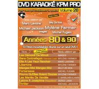 DVD Karaoké KPM Pro Vol.28 ""Années 80 & 90""
