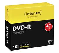 DVD-R 4,7 Go 16x Intenso 10 pièces Slim Case DVD Vierge