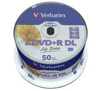 DVD+R 8,5 Go 8x Verbatim Life Series 50 Disques Cakebox DVD Vierge