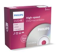 DR8S8J05C - 5 x DVD+R DL - 8.5 Go (240 minutes) 8x - boîtier CD