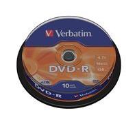 "DVD-R Matt Silver" DVD-R 4.7 Go, 16x, boîtier spindle, pack de 10