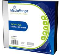 MediaRange DVD-R MR418 – 5 x 4,7 Go (120 minutes) 16x – Boîtier CD étroit G
