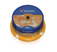 DVD-R VERBATIM - 120 min - 16x - 4 7 Go - Scratch résistant - Spindle de 25