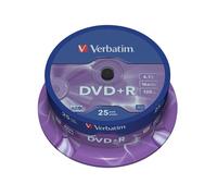 Verbatim DVD+R DataLifePlus 4,7 Go 16x - Spindle de 25