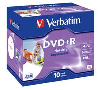 DVD+R Verbatim 16x Imprimable 10pk J/C - 43508