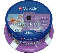 DVD-R Verbatim 25 pièces 8,5 GB 8x