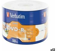 DVD-R Verbatim 4,7 GB 16x (12 pièces)